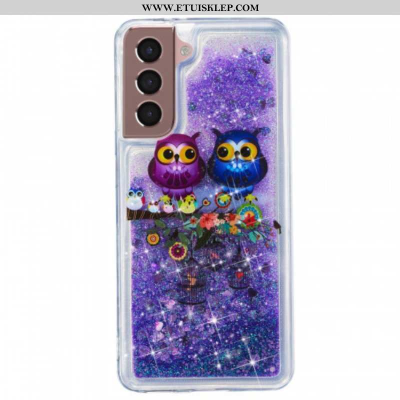 Etui do Samsung Galaxy S22 5G Błyszczące Sowy